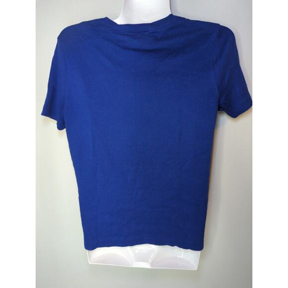 Lauren Ralph Lauren Blue Crew Neck Short Sleeve Tee Shirt Size M - Picture 4 of 7